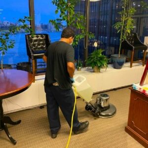 Carpet deep cleaning in NYC Office